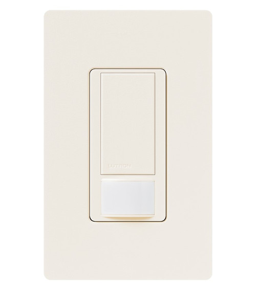 Lutron MS-OPS2-BI Maestro PIR Occupancy/Vacancy Sensor Switch, Single Pole, 2A Light, Biscuit