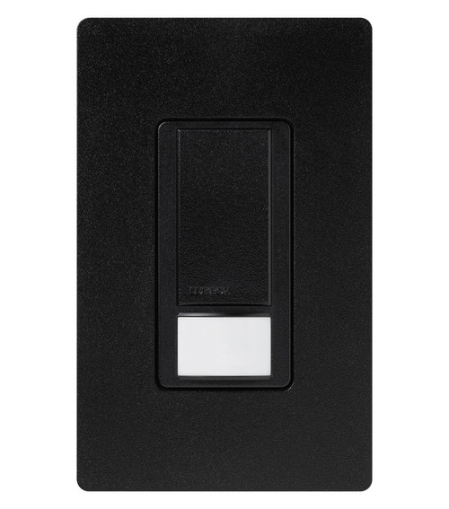 Lutron MS-OPS5M-MN Maestro PIR Occupancy/Vacancy Sensor Switch, Single Pole/3-Way/Multi-Location, 5A Light, 3A Fan, Midnight