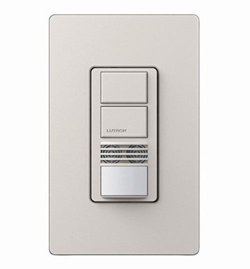 Lutron MS-A202-TP Maestro Dual-Circuit Dual-Technology Occupancy Sensor Switch, Single Pole, 120-277V, 6A Light, 4.4A Fan, Taupe