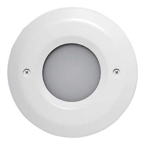 Elco Lighting ELST8430W Ibis Round Mini Step Light with Open Faceplate, 12V, 3W, 3000K, White