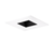 Elco Lighting ELK3341WB Pex 3" Square Reflector Trim, Black with White Trim