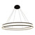 Eurofase Lighting 37092-016 Forster 47" Round LED Chandelier, 105W, 5450 Lumens, 3000K, Black