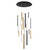 Eurofase Lighting 31445-045 Santana 24" Round LED Chandelier, 18W, 550 Lumens, 3000K, Mixed Colors