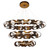 Eurofase Lighting 30082-014 Banderia 44" Round LED Chandelier, 120W, 3460 Lumens, 3000K, Bronze and Gold