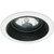 Elco Lighting EL2575B 6" Baffle Trim with Adjustable Gimbal Ring, Black with White Trim