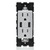 Leviton RUAA1-PG 3.6A USB Type-A/Type-A Wall Outlet Charger with Tamper Resistant 15A Receptacle, Pebble Grey