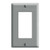 Leviton 80401-GY Decora 1-Gang Wallplate, Standard Size, Gray