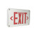 Nora Lighting NX-617-LED/R Wet Location LED Exit Sign, Battery Backup and Self Diagnostics, White Housing with Red Letters