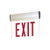 Nora Lighting NX-810-LEDRCB LED Exit Sign, AC Only, Single Face/Clear Acrylic, Black Housing with Red Letters