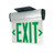 Nora Lighting NX-810-LEDRMB LED Exit Sign, AC Only, Single Face/Mirrored Acrylic, Black Housing with Red Letters