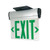 Nora Lighting NX-810-LEDGMA LED Exit Sign, AC Only, Single Face/Mirrored Acrylic, Aluminum Housing with Green Letters