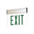 Nora Lighting NX-811-LEDGCA LED Exit Sign, 2-Circuit, Single Face/Clear Acrylic, Aluminum Housing with Green Letters