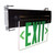 Nora Lighting NX-813-LEDGMA LED Exit Sign, AC Only, Single Face/Mirrored Acrylic, Aluminum Housing with Green Letters