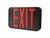 Sure-Lites APX7GBK Thermoplastic LED Exit Sign, Nickel Cadmium Battery, Black with Green Letters