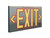 Sure-Lites PHL1GBA Photoluminescent "Glow-in-the-Dark" Exit Sign, Single Face, Brushed Aluminum with Green Outline Letters