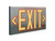 Sure-Lites PHL2RBA Photoluminescent "Glow-in-the-Dark" Exit Sign, Double Face, Brushed Aluminum with Red Outline Letters