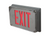 Sure-Lites UX71SD Industrial Outdoor LED Exit Sign, Self-Powered/Battery, Single Face, Silver