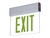 Sure-Lites EUS61G Surface EdgeLit LED Exit Sign, AC Only, Single Sided Only, 120-277V, Anodized Aluminum with Green Letters