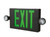 Sure-Lites APC7GBK Self-Powered LED Emergency Light and Exit Sign Combo, AC Only, Black with Green Letters