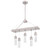 Westinghouse 6371900 Cava Five-Light LED Indoor Chandelier, Brushed Nickel Finish with Bubble Glass