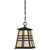 Westinghouse 6339800 Creekview One-Light LED Outdoor Pendant, Oil Rubbed Bronze Finish with Amber Frosted Seeded Glass