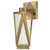 Westinghouse 6374600 Zion Dimmable LED Outdoor Wall Fixture, Antique Brass Finish with Clear Seeded Glass