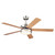 Westinghouse 7209100 Castle 52" Indoor LED Ceiling Fan, Brushed Nickle Finish with Reversible Blades (Weathered Maple/Beech)