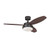 Westinghouse 7222500 Alloy LED 42" Indoor Ceiling Fan, Oil Rubbed Bronze Finish with Reversible Walnut/Family Oak Blades, Opal Frosted Glass