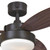 Westinghouse 7222500 Alloy LED 42" Indoor Ceiling Fan, Oil Rubbed Bronze Finish with Reversible Walnut/Family Oak Blades, Opal Frosted Glass