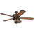 Westinghouse 7233400 Brentford Dimmable LED 52" Indoor/Outdoor Ceiling Fan, Aged Walnut Finish with Reversible ABS Dark Cherry with Shaded Edge/Walnut Blades, Clear Seeded Glass