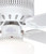 Westinghouse 7231200 Casanova Supreme LED 42" Indoor Ceiling Fan, White Finish with Reversible White/White Washed Pine Blades, Opal Schoolhouse Glass