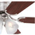 Westinghouse 7232000 Contempra IV Dimmable LED 52" Indoor Ceiling Fan, Brushed Nickel Finish with Reversible Rosewood/Bird's Eye Maple Blades, Frosted Ribbed Glass