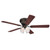 Westinghouse 7232100 Contempra IV Dimmable LED 52" Indoor Ceiling Fan, Oil Rubbed Bronze Finish with Reversible Dark Cherry/Walnut Blades, Frosted Ribbed Glass