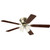 Westinghouse 7232200 Contempra IV Dimmable LED 52" Indoor Ceiling Fan, Antique Brass Finish with Reversible Oak/Walnut Blades, Frosted Ribbed Glass
