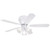 Westinghouse 7231400 Contempra Trio Dimmable LED 42" Indoor Ceiling Fan, White Finish with Reversible White/White Washed Pine Blades, Frosted Glass