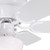 Westinghouse 7230800 Petite Dimmable LED 30" Indoor Ceiling Fan, White Finish with Reversible White/White Washed Pine Blades, Opal Mushroom Glass