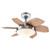 Westinghouse 7236600 Quince Dimmable LED 24" Indoor Ceiling Fan, Chrome Finish with Reversible Wengue/Beech Blades, Opal Frosted Glass