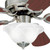 Westinghouse 7237500 Richboro SE Dimmable LED 42" Indoor Ceiling Fan, Brushed Nickel Finish with Reversible Rosewood/Light Maple Blades, Frosted White Alabaster Glass