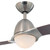 Westinghouse 7223000 Solana Dimmable LED 48" Indoor Ceiling Fan, Brushed Nickel Finish with Wengue Blades, Opal Frosted Glass, Remote Control Included