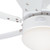 Westinghouse 7234400 Turbo Swirl Dimmable LED 30" Indoor Ceiling Fan, White Finish with White Blades, Opal Frosted Glass