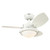 Westinghouse 7233300 Wengue LED  30" Indoor Ceiling Fan, White Finish with Reversible White/Beech Blades, Opal Frosted Glass