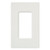 Lutron CW-1-WH Claro Decora 1-Gang Screwless Wallplate, White