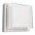 Westgate LRS-G-MCT-C90-WH Outdoor Architectural Square LED Wall Light, 12W, Adjustable CCT (3000K/4000K/5000K), White