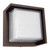 Westgate LRS-H-MCT-C90-MGBR Outdoor Architectural Square LED Wall Light, 12W, Adjustable CCT (3000K/4000K/5000K), Marine Grade Bronze