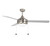 Westgate WFL-112-PC-3B-52-MCT-BN-RWS 52" 3-Blade Ceiling Fan with Light, 20W, Adjustable CCT (3000K/4000K/5000K), Brushed Nickel with Silver Blades