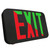 Westgate XTU-RG-EM-BK 2-in-1 Color Selectable LED Exit Sign, Universal Face, 120-277V, Black Housing