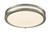 Westgate FDL-14-MCT5 14" Double Ring LED Flush Mount, 120V, 20W, Adjustable CCT (2700K/3000K/3500K/4000K/5000K), Brushed Nickel