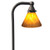 Lightcraft Outdoor AP-210B-AMBER Luna Vidrio Amber Path Light, SC LED, Natural Bronze, Amber Glass