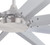 Westinghouse 7224900 Widespan 100" Indoor/Outdoor DC Motor Ceiling Fan, Brushed Nickel Finish with Aluminum Blades