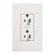 Lutron CAR-15-DDTR-WH 15A 120/125V Dual Dimming Tamper Resistant Receptacle, White